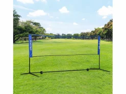 Aparato De Musculación|Red de bádminton plegable y ajustable, de metal, (310 x 103 x 107-155 cm)