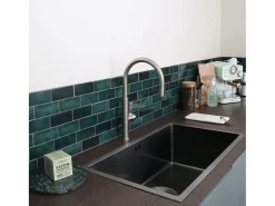 Essebagno Reflet mezclador para fregadero estilo acero inoxidable Bronce