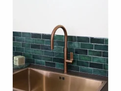 Essebagno Grifo De Cocina|Reflet mezclador para fregadero de cobre cepillado