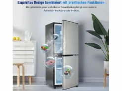 Refrigerador de 106 litros con 7 configuraciones de temperatura e iluminación LED -^Hauss Spole