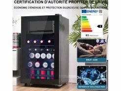 Refrigerador de 76 litros con iluminación LED - Estantes ajustables -^Hauss Spole Sale