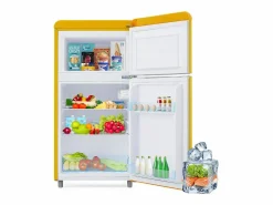 DripeX Electrodomésticos De Frío|Refrigerador de doble puerta con ajustes y ruedas - 72L - 120kWh/año - Nivel de ruido bajo de 39 dB - Clase E - 45x44x91cm