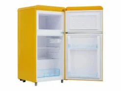 DripeX Electrodomésticos De Frío|Refrigerador de doble puerta con ajustes y ruedas - 72L - 120kWh/año - Nivel de ruido bajo de 39 dB - Clase E - 45x44x91cm