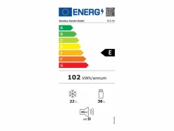 DripeX Refrigerador 22L+38L, doble puerta con LED y pies ajustables, clase E, -27°C-13°C, 102 kWh/año, , 42x45.5x88.8cm Rojo Online