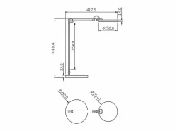 Lámpara De Mesa|Regina - Lámpara de mesa ajustable Fabas Luce blanca - LED táctil de 9 W integrado, regulable, CCT (3000K, 4000K, 5000K, 6000K)