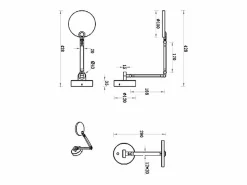 Regina - Lámpara de pared redonda ajustable Fabas Luce - Aplique LED regulable de 9 W con CCT (3000 K, 4000 K, 5000 K, 6000 K) -^ Clearance