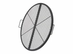 Rejilla de Hogar SucceBuy Redonda Plegable de 91cm, Acero Robusto X-Marks, Utensilios de Cocina de Camping Portátiles para Fiestas al Aire Libre, Negro Best