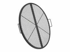 Rejilla de Hogar SucceBuy Redonda Plegable de 91cm, Acero Robusto X-Marks, Utensilios de Cocina de Camping Portátiles para Fiestas al Aire Libre, Negro Best
