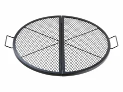 Rejilla de Hogar SucceBuy Redonda Plegable de 91cm, Acero Robusto X-Marks, Utensilios de Cocina de Camping Portátiles para Fiestas al Aire Libre, Negro Best