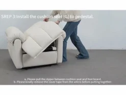 Relájate silla de terciopelo eléctrico del sillón, silla de ocio ajustable con USB, respaldo ajustable, anti -estatico con reposapiés - 96x97x104cm^DripeX
