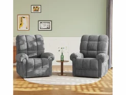 Relájate silla de terciopelo eléctrico del sillón, silla de ocio ajustable con USB, respaldo ajustable, anti -estatico con reposapiés - 96x97x104cm^DripeX