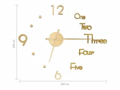 Reloj De Pared|Reloj 3D de pared con diseño moderno 100 cm XXL ES746394
