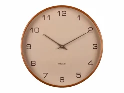 KARLSSON Reloj de pared Acento - Marrón arena - Ø40cm Marru00f3n Hot