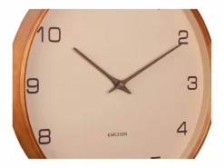 KARLSSON Reloj de pared Acento - Marrón arena - Ø40cm Marru00f3n Hot