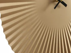 OZAIA Reloj de pared Art Déco - Diámetro 50 cm - Metal - - FELINAR Dorado Outlet
