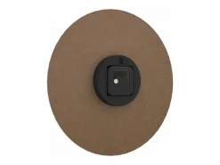 Reloj de pared con escalas y agujas luminosas marrón Ø30 cm ES778478^ Outlet