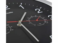 Reloj De Pared|Reloj de pared de cuarzo higrómetro y termómetro 30 cm ES935509