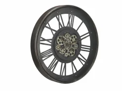 Reloj de pared de engranajes - metal y vidrio - D. 60 cm - Negro - ASTORIA^OZAIA Online