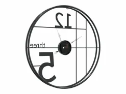 Reloj de pared de hierro Ø50 cm ES824264 Negro Hot