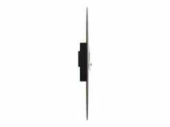 Reloj de pared de madera de ingeniería y negro Ø30 cm ES521293^ Hot
