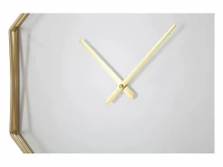 Reloj de pared octagonal de metal dorado Octagonal^ Hot