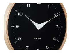 Reloj de pared Osado Dome - Madera negra - Ø30cm^KARLSSON Online