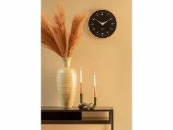 Reloj de pared Osado Dome - Madera negra - Ø30cm^KARLSSON Online
