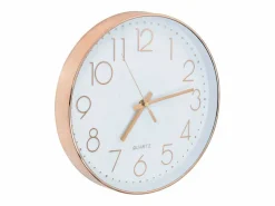 vidaxl Reloj de pared redondo /dorado Ø30 cm Rosa Clearance