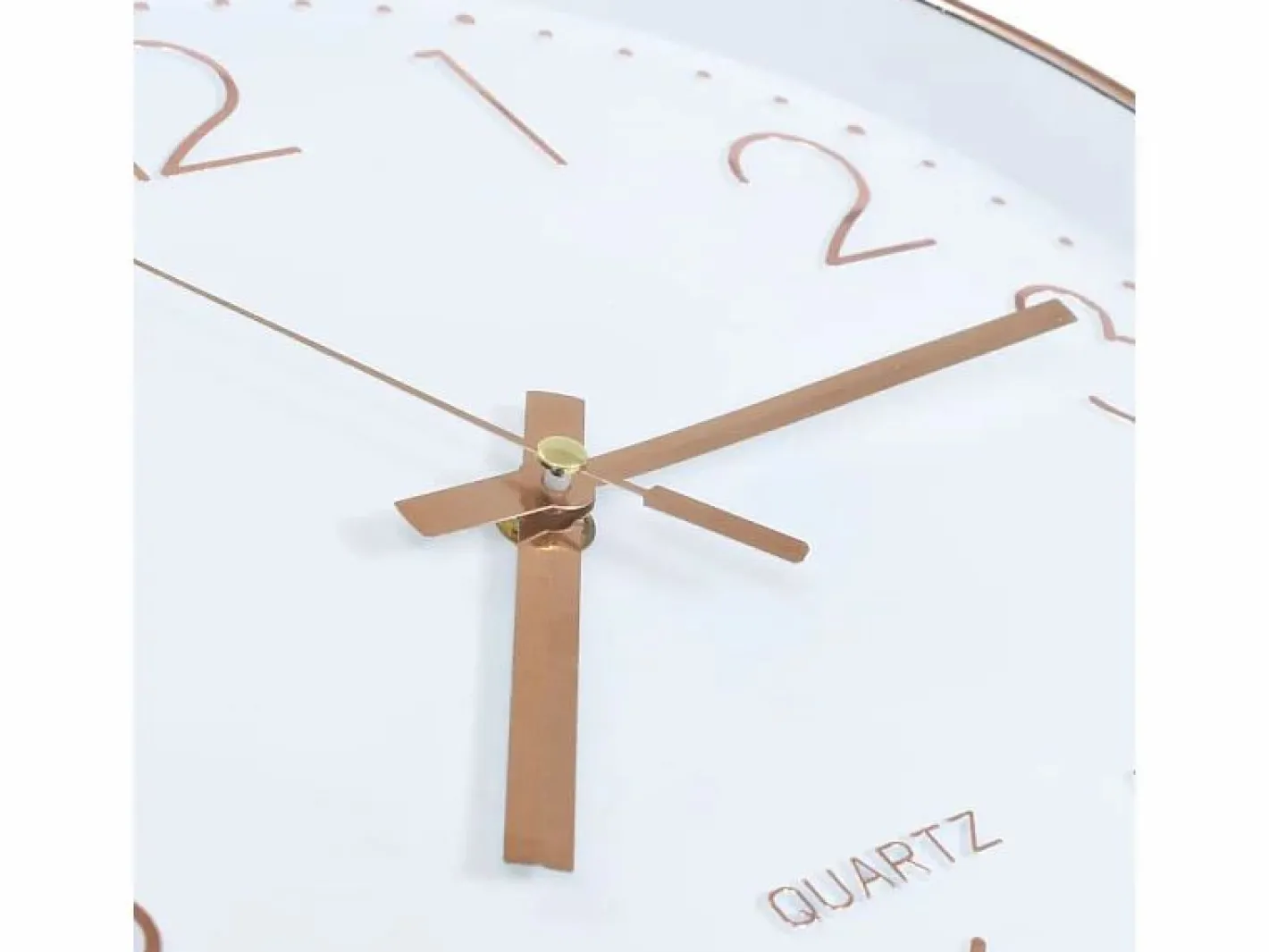 vidaxl Reloj de pared redondo /dorado Ø30 cm Rosa Clearance