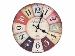 Reloj de pared vintage colorido 30 cm ES615373 Multicolor Online