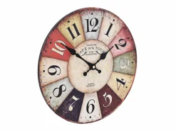 Reloj de pared vintage colorido 30 cm ES615373 Multicolor Online