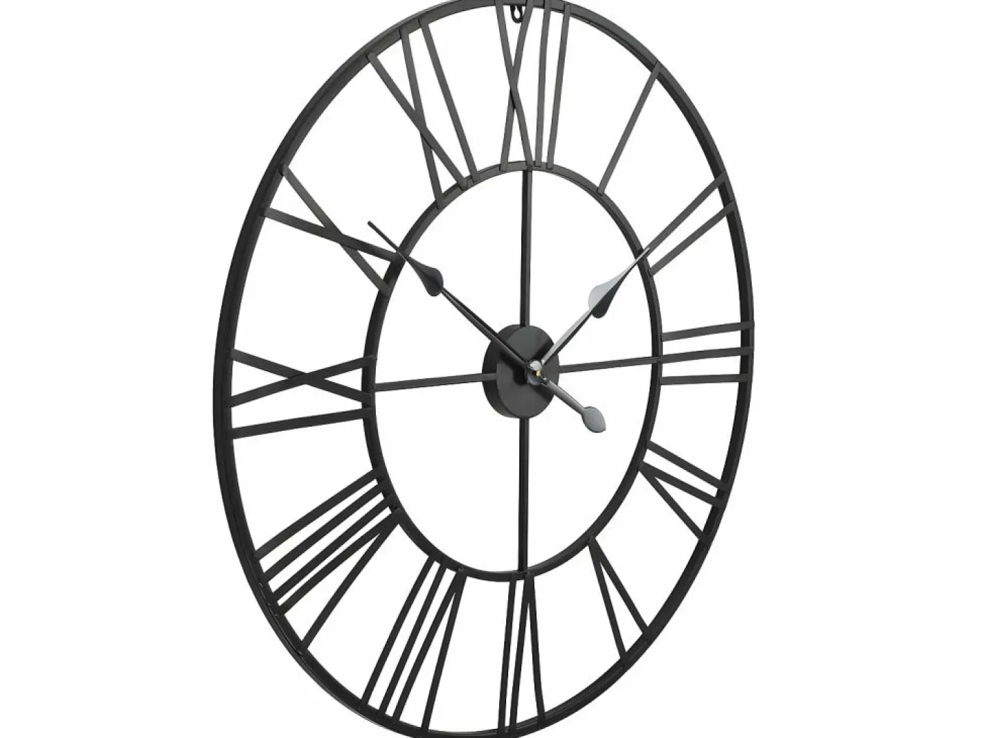 Reloj de pared vintage movimiento cuarzo metal 80 cm XXL ES400434^ Hot