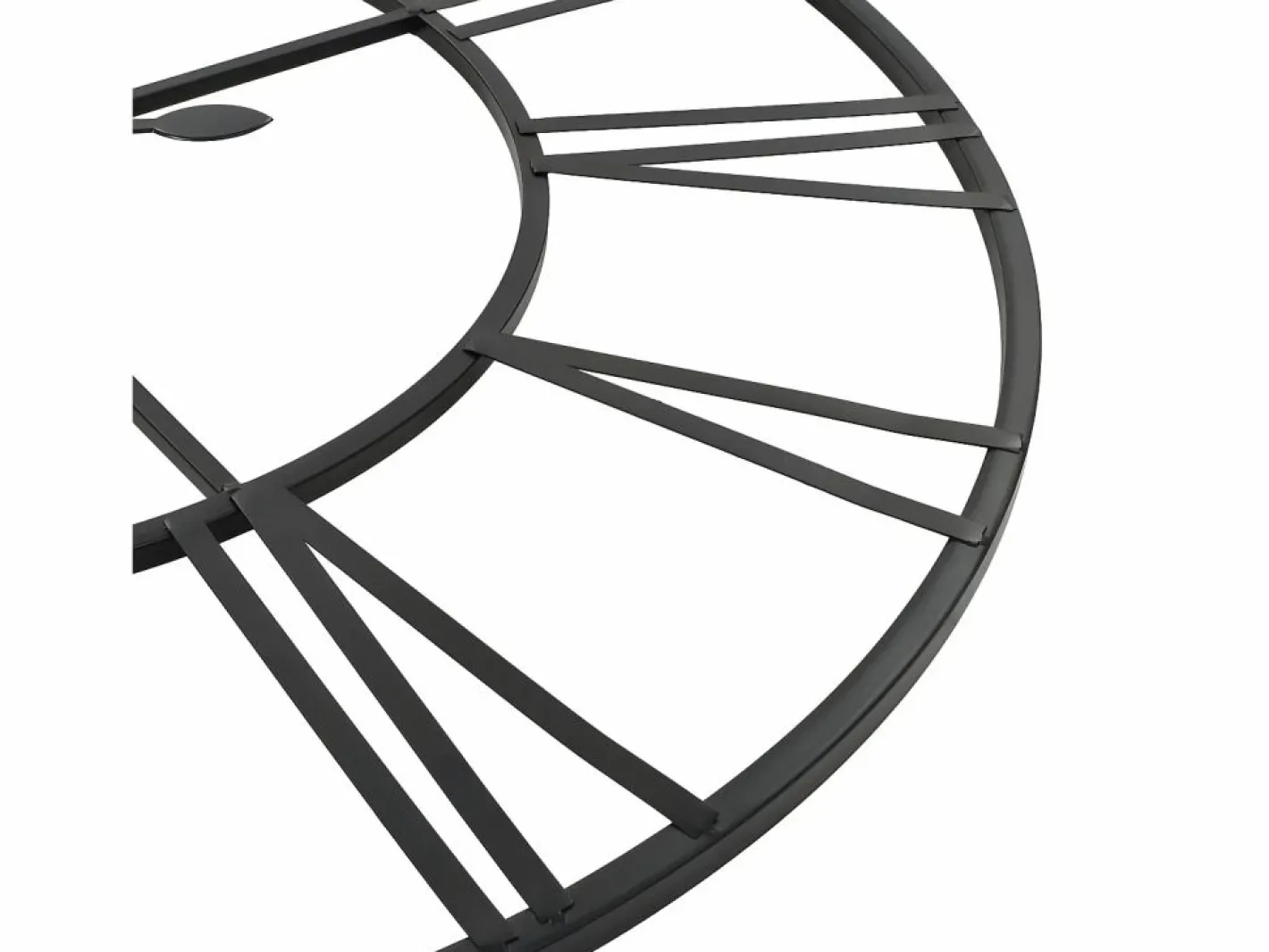 Reloj de pared vintage movimiento cuarzo metal 80 cm XXL ES400434^ Hot