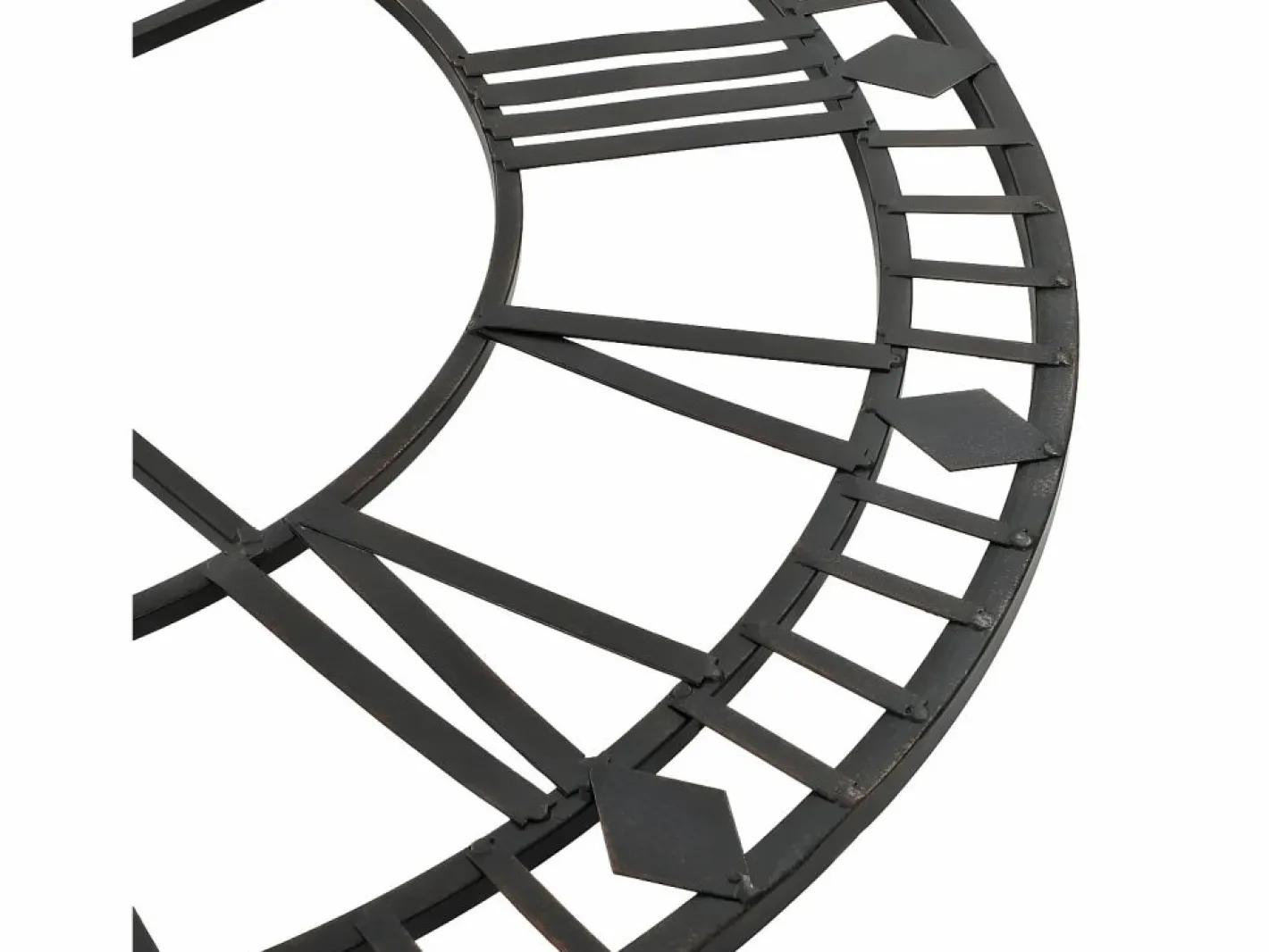 Reloj de pared vintage movimiento cuarzo metal 60 cm XXL ES885500 Negro Online