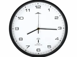 Reloj radiocontrol de pared cuarzo y negro 31 cm ES593131^ New