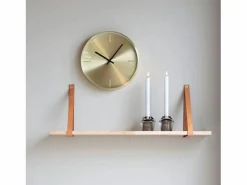 House Nordic Reloj De Pared|Reloj redondo de pared dorada en aluminio Ø 30 cm