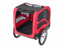Transportín De Paseo Para Animales|Remolque bicicleta SucceBuy para Perro, Carga 45 kg, Porta Animales de Compañía de Bicicletas, Marco Plegable Fácil con Rueda a Liberación Rápida, Reflector