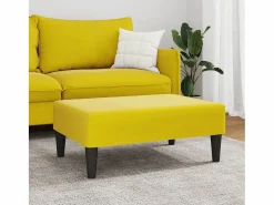Reposapiés 77x55x31 cm terciopelo Amarillo New