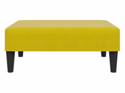 Reposapiés 77x55x31 cm terciopelo Amarillo New