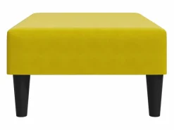 Reposapiés 77x55x31 cm terciopelo Amarillo New