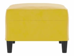 Reposapiés 70x55x41 cm Terciopelo Amarillo Clearance