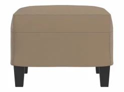 Reposapiés Cappuccino 60x50x41 cm Piel Sintética Marru00f3n Outlet