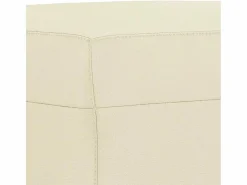 Reposapiés color 70x55x41 cm Piel sintética Crema Outlet
