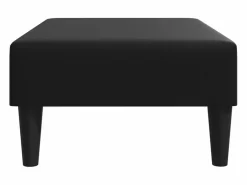 Reposapiés de cuero sintético 77x55x31 cm ES525290 Negro Discount