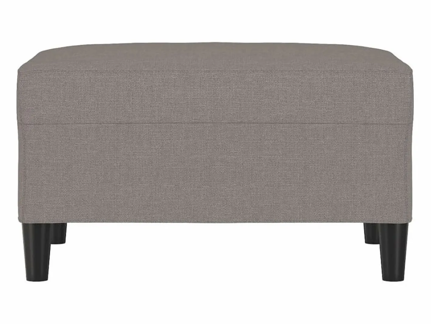 Reposapiés de tela color topo 70x55x41 cm Gris New