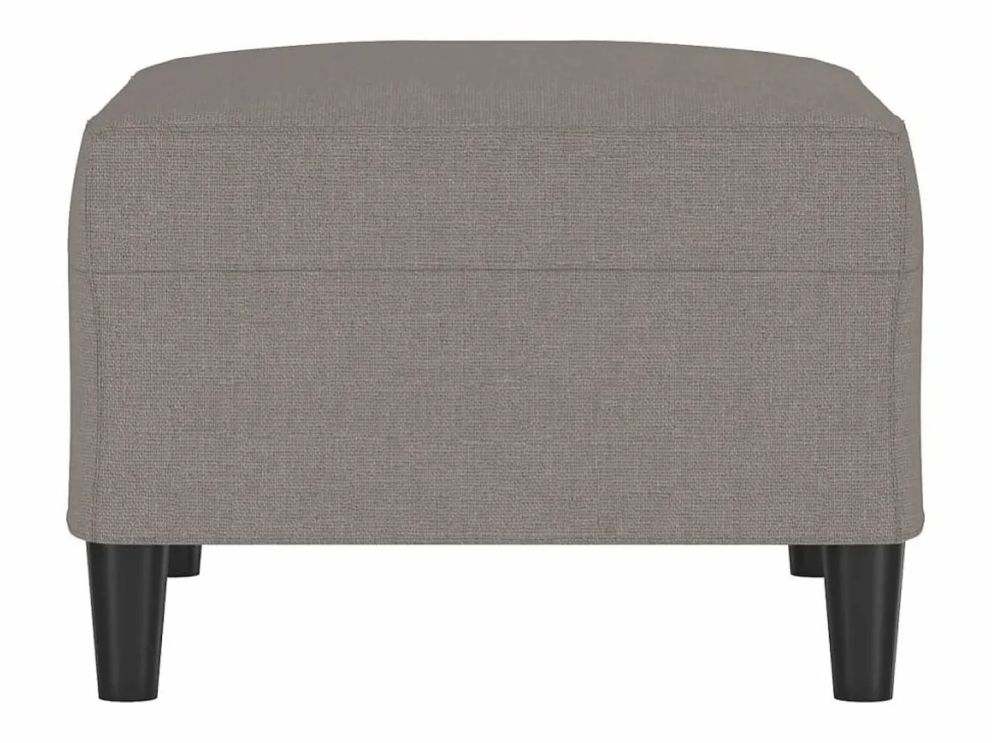 Reposapiés de tela color topo 70x55x41 cm Gris New