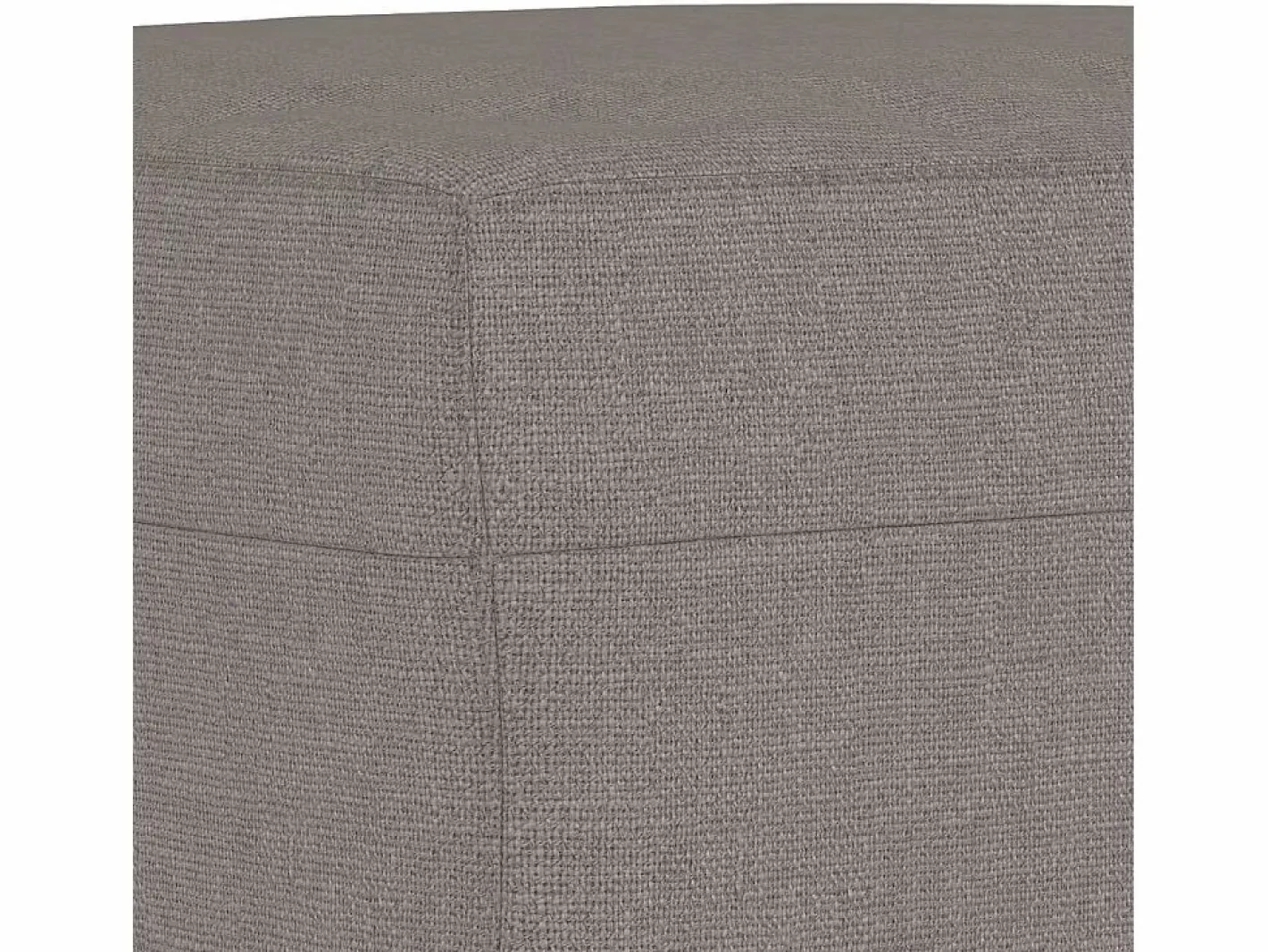 Reposapiés de tela color topo 70x55x41 cm Gris New