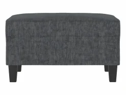 Reposapiés de tela oscuro 70x55x41 cm ES31143^ Clearance