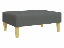 Reposapiés de tela oscuro 77x55x31 cm Gris Online