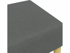 Reposapiés de tela oscuro 77x55x31 cm Gris Online